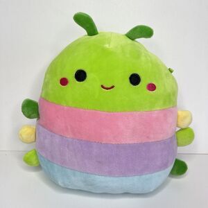 Caterpillar Stuffed Animal Squishmallow Rutabaga Kellytoy Colorful Plush 2021 8"